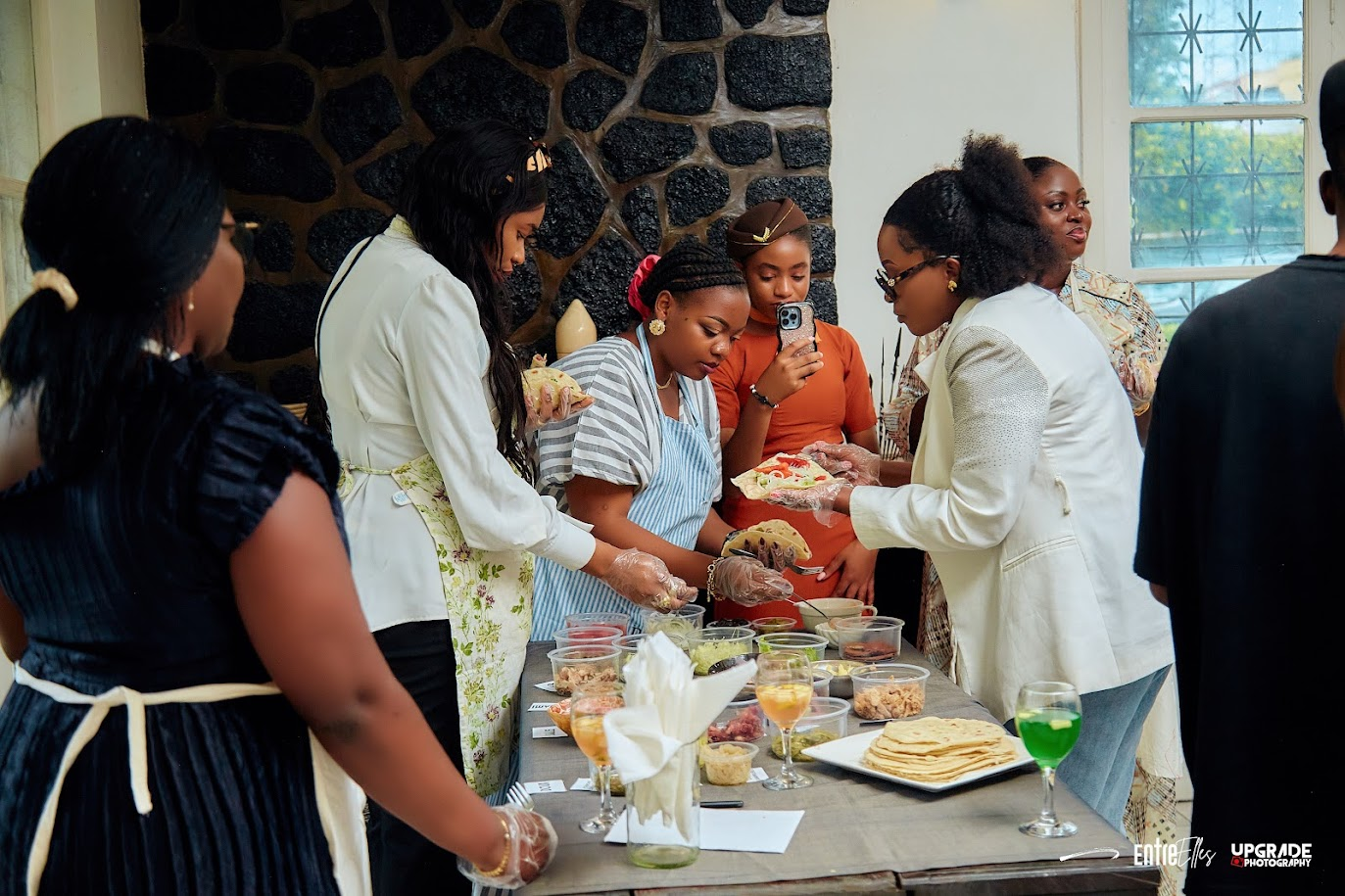 Atelier culinaire entre participantes